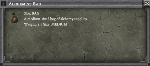 ALCHEMIST BAG item card
